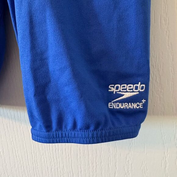 Speedo Endurance+ Youth Boys Blue Swim Jammer Swimsuit 26 - Picture 3 of 7